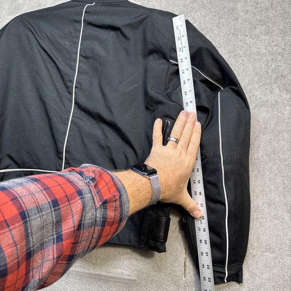 Vanson Cobra Mark 2 Black Leather Motorcycle Jacket Armor USA Made Large - Picture 14 of 16